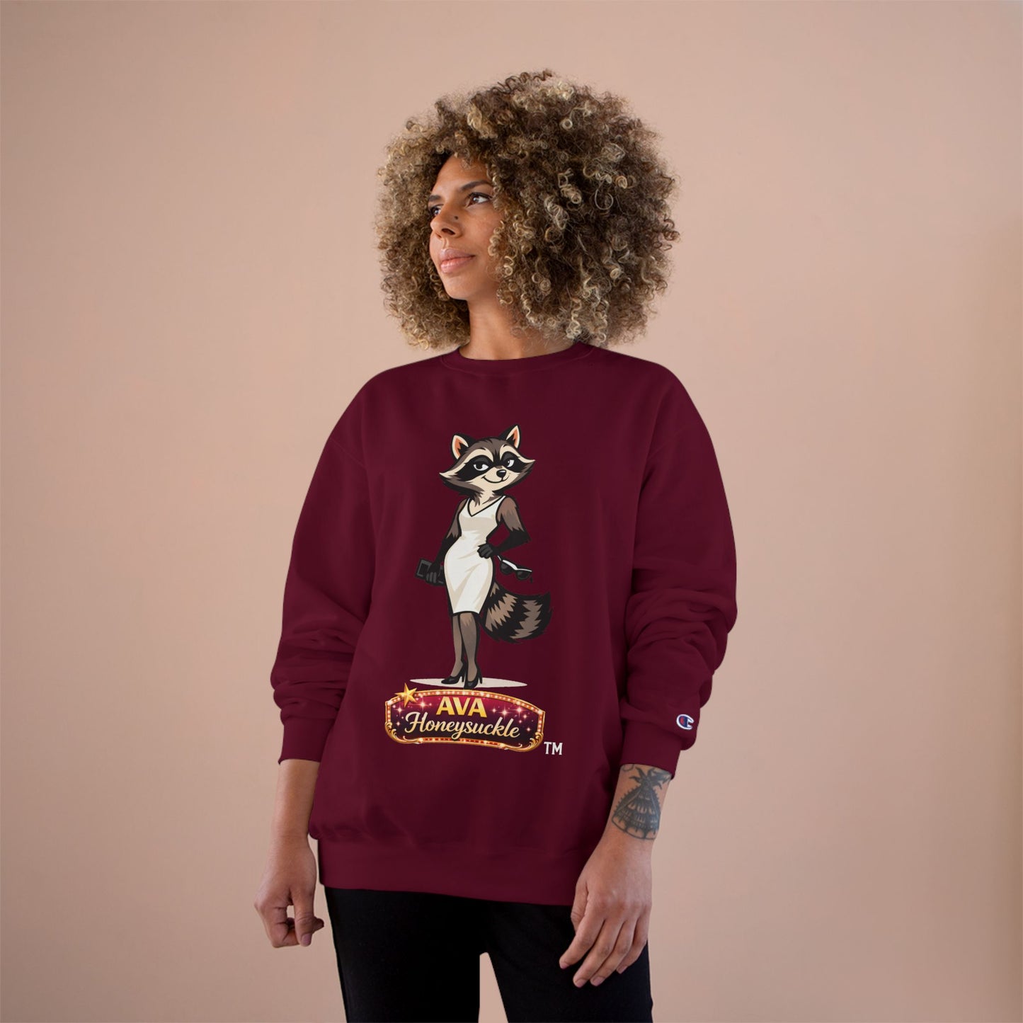 Ava Honeysuckle—Champion crewneck sweatshirt