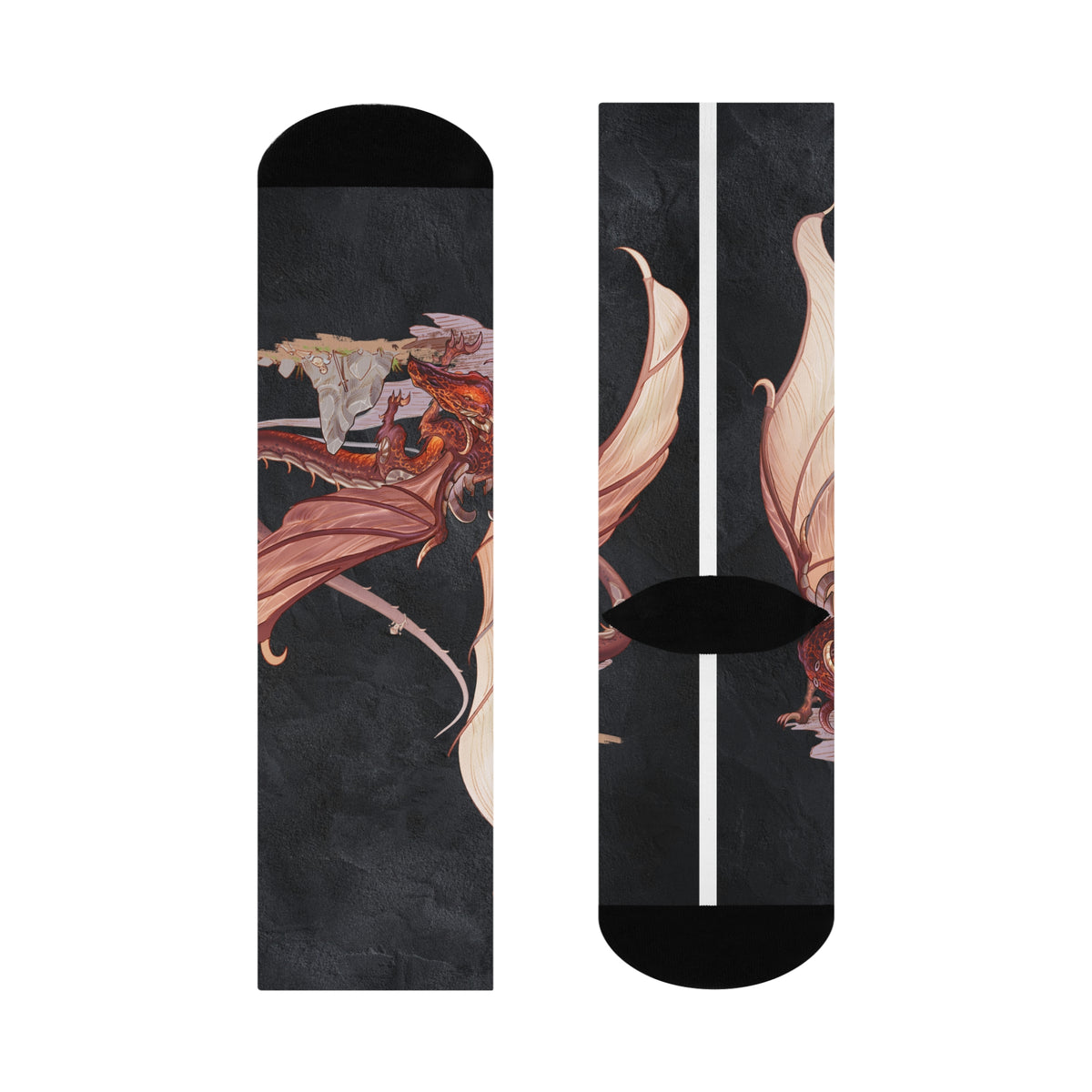 Copy of Harper Darrow Red Fantasy Crew Socks – Tales of Valla Collection