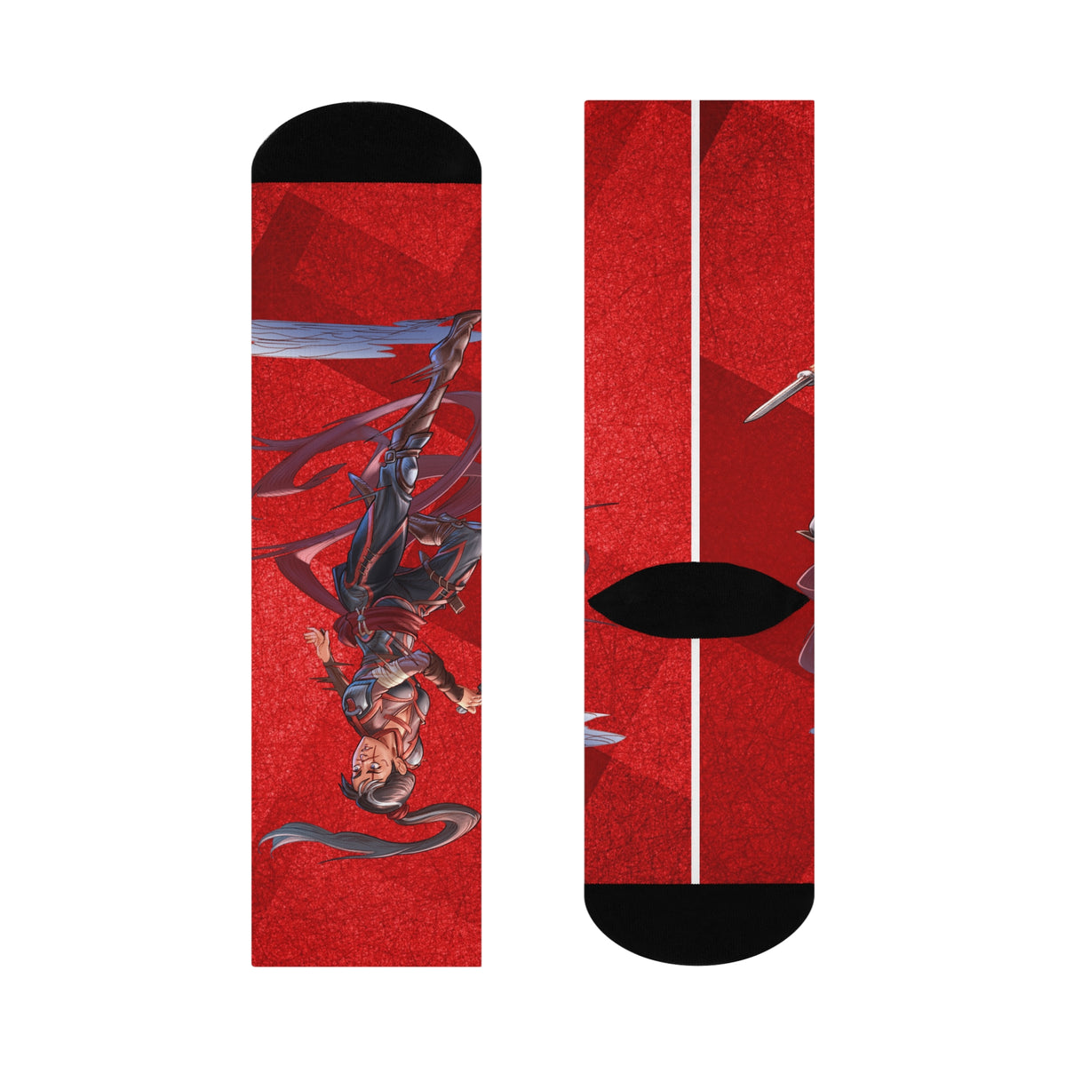 Harper Darrow Red Fantasy Crew Socks – Tales of Valla Collection