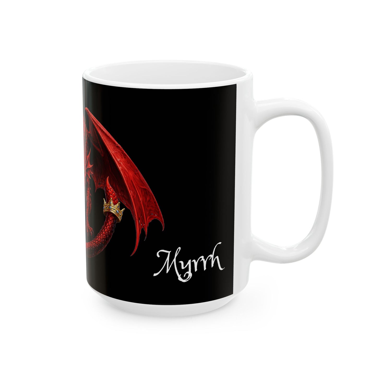 Myrrh - Red Dragon Ceramic Mug — Coffee Cup (11oz/15oz)