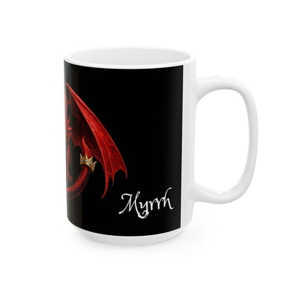 Myrrh - Red Dragon Ceramic Mug — Coffee Cup (11oz/15oz)