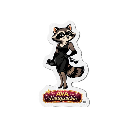 AVA HONEYSUCKLE™ Collection – Raccoon Die-Cut Refrigerator Magnet