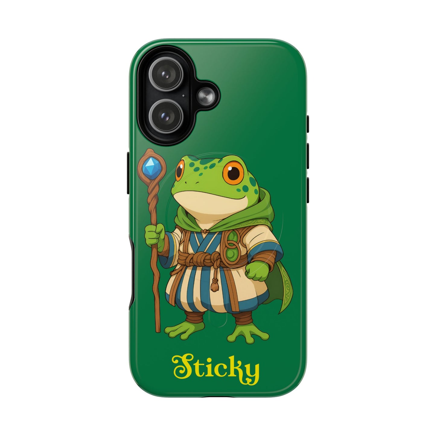 Sticky (iphone 17 and 13) Tough Magnetic Phone Case – "Sticky" Fantasy Mage Design