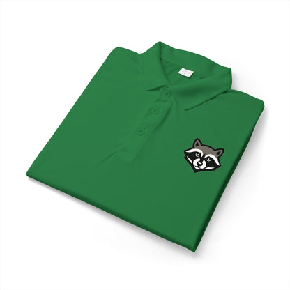 Raccoon Logo Polo Shirt — Classic Embroidered Casual Workwear