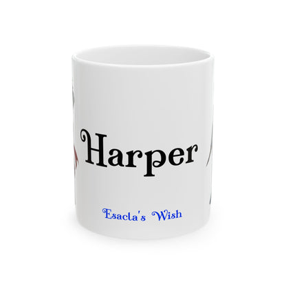 'Harper'  -Ceramic Coffee Cup (11oz, 15oz)
