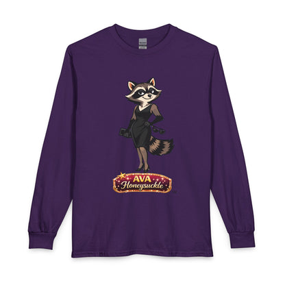 Ava Honeysuckle Raccoon Graphic Long Sleeve Tee