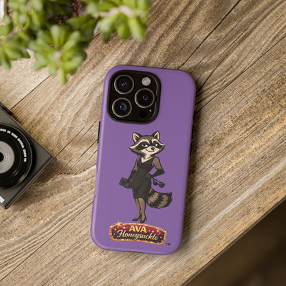 "Ava Honeysuckle" - Phone Case – Purple Cute Character Protective Cover