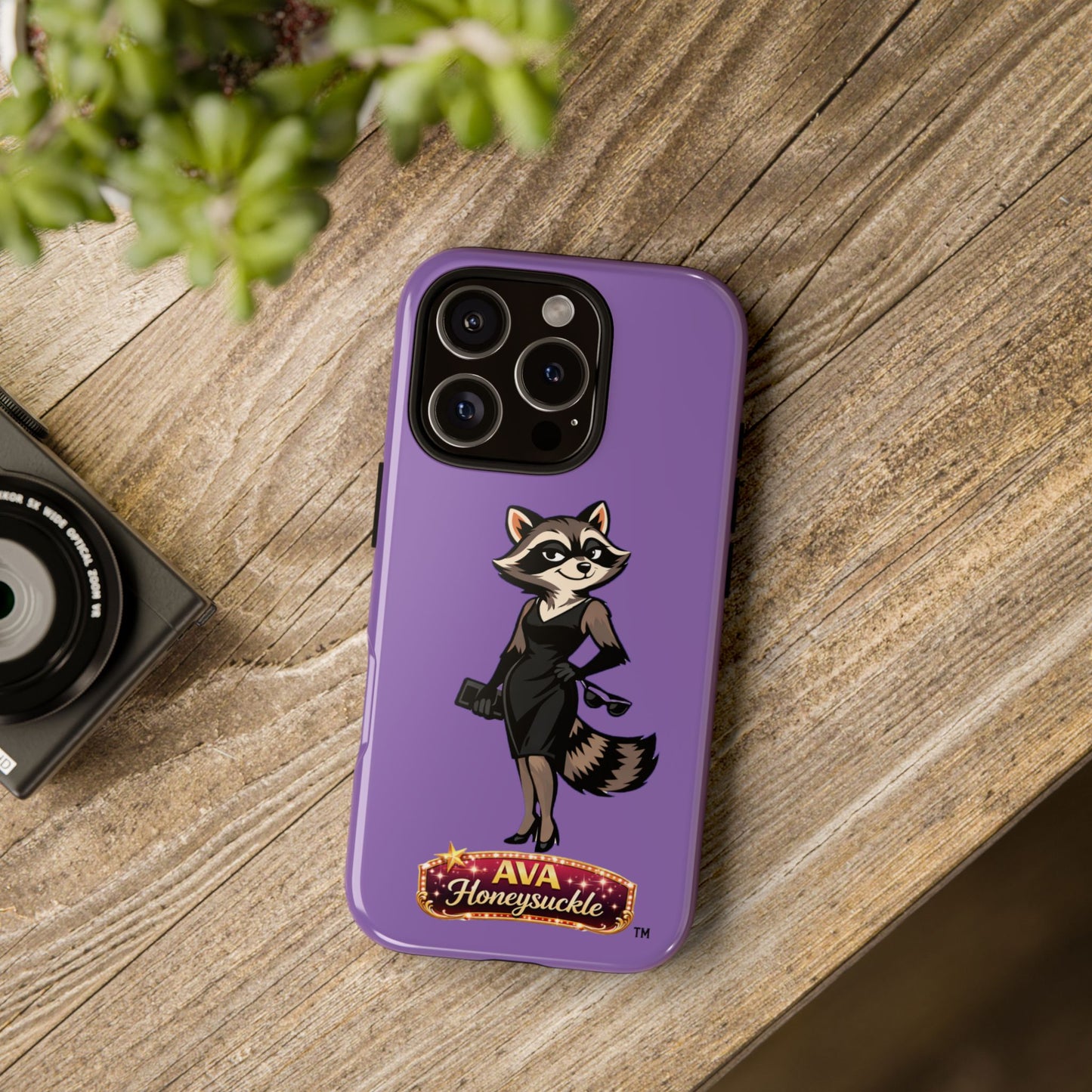 "Ava Honeysuckle" - Phone Case – Purple Cute Character Protective Cover