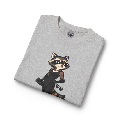 Ava Honeysuckle Raccoon Graphic Long Sleeve Tee