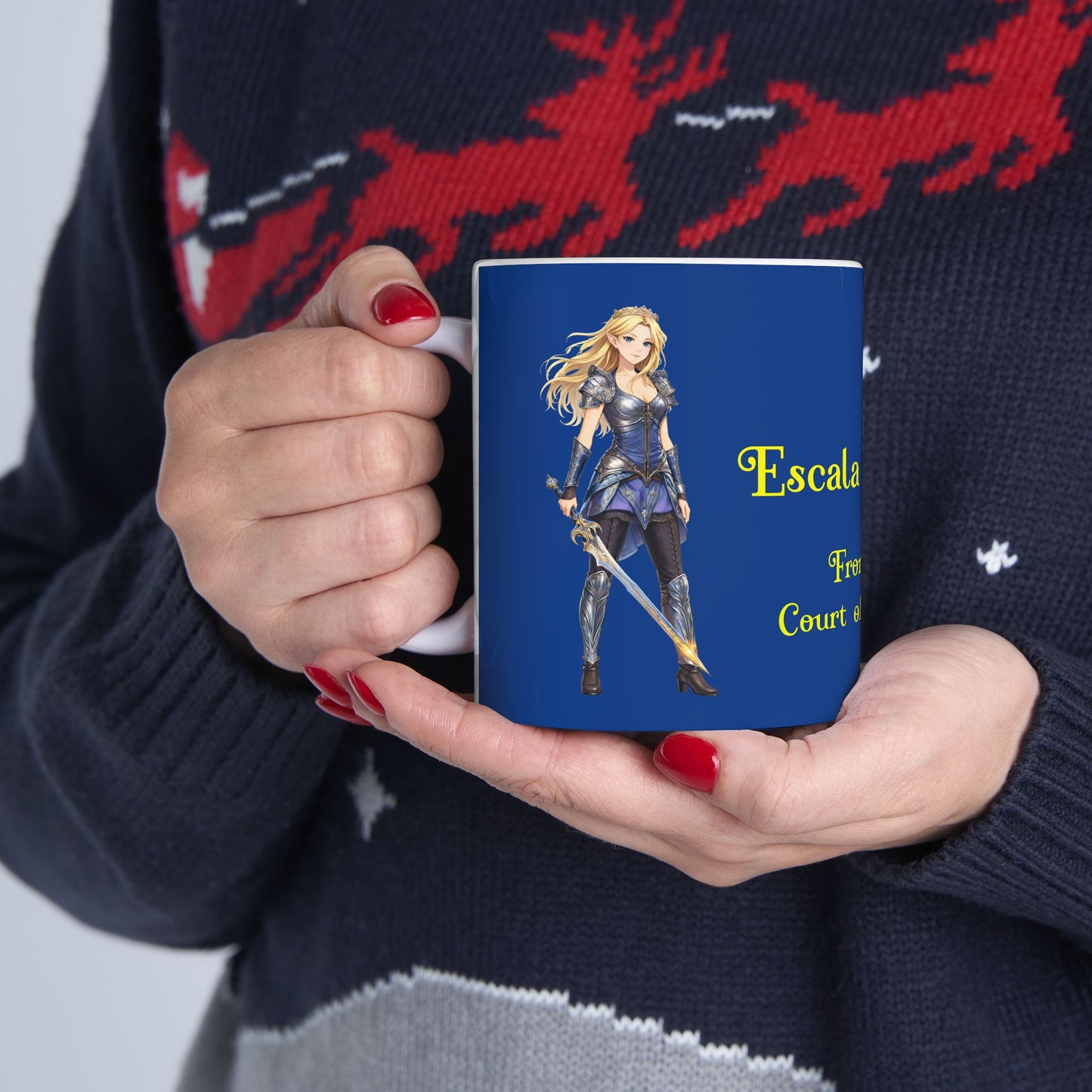 "Escala Winter(TM)" as an Elf   'From the Court of Dreams'  - Ceramic Mug — 11oz & 15oz