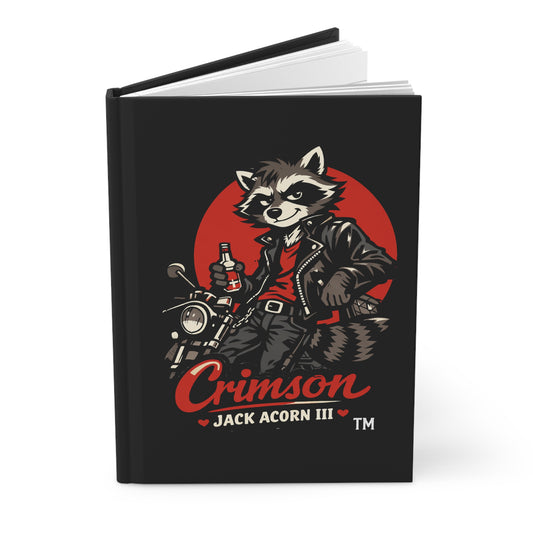 Crimson Jack Acorn III Raccoon - Hardcover Journal