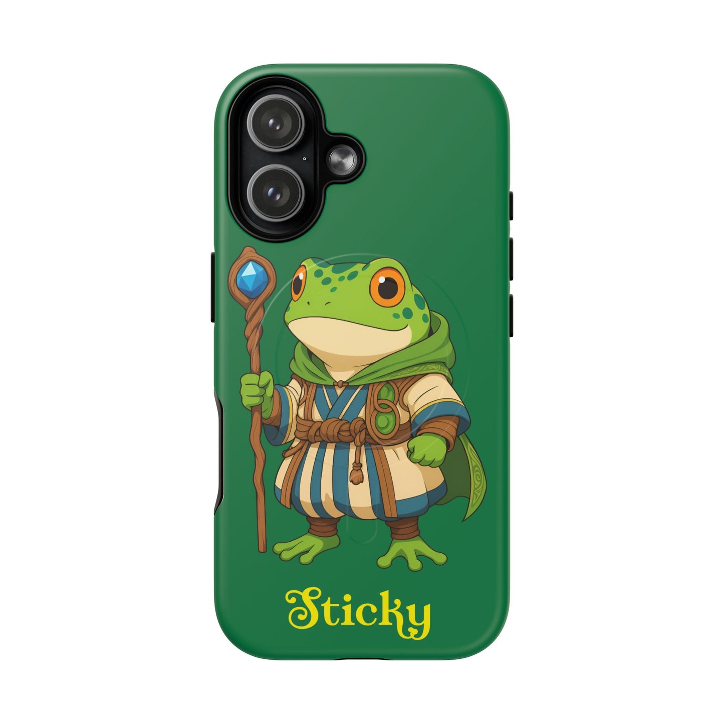 Sticky (iphone 17 and 13) Tough Magnetic Phone Case – "Sticky" Fantasy Mage Design