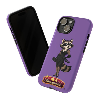 "Ava Honeysuckle" - Phone Case – Purple Cute Character Protective Cover