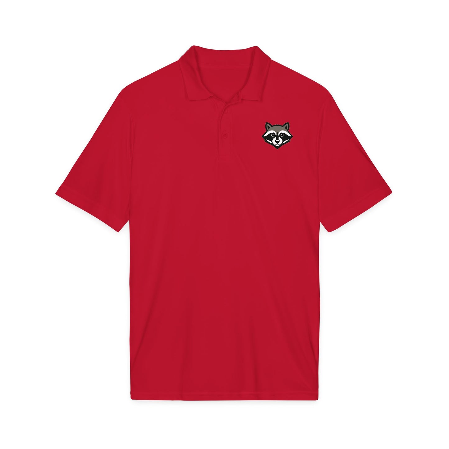 Raccoon Logo Polo Shirt — Classic Embroidered Casual Workwear