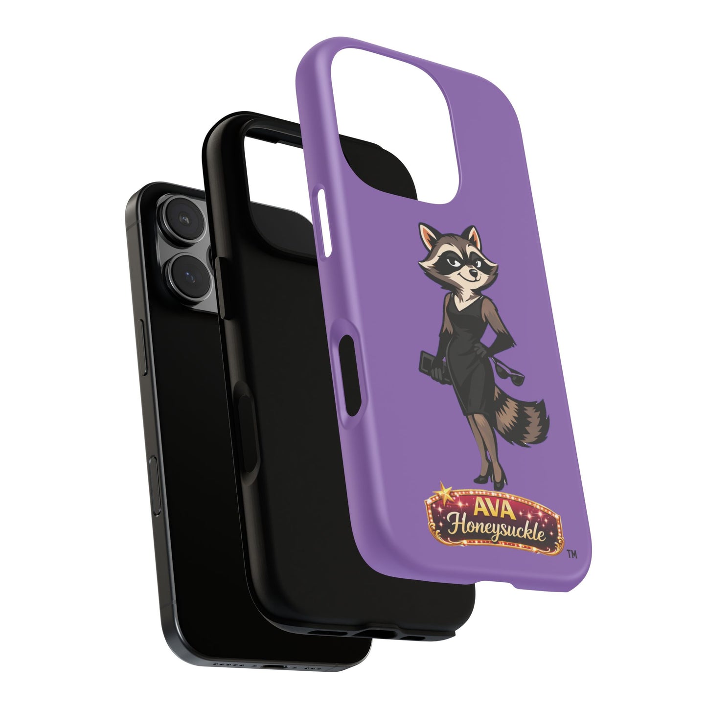 "Ava Honeysuckle" - Phone Case – Purple Cute Character Protective Cover