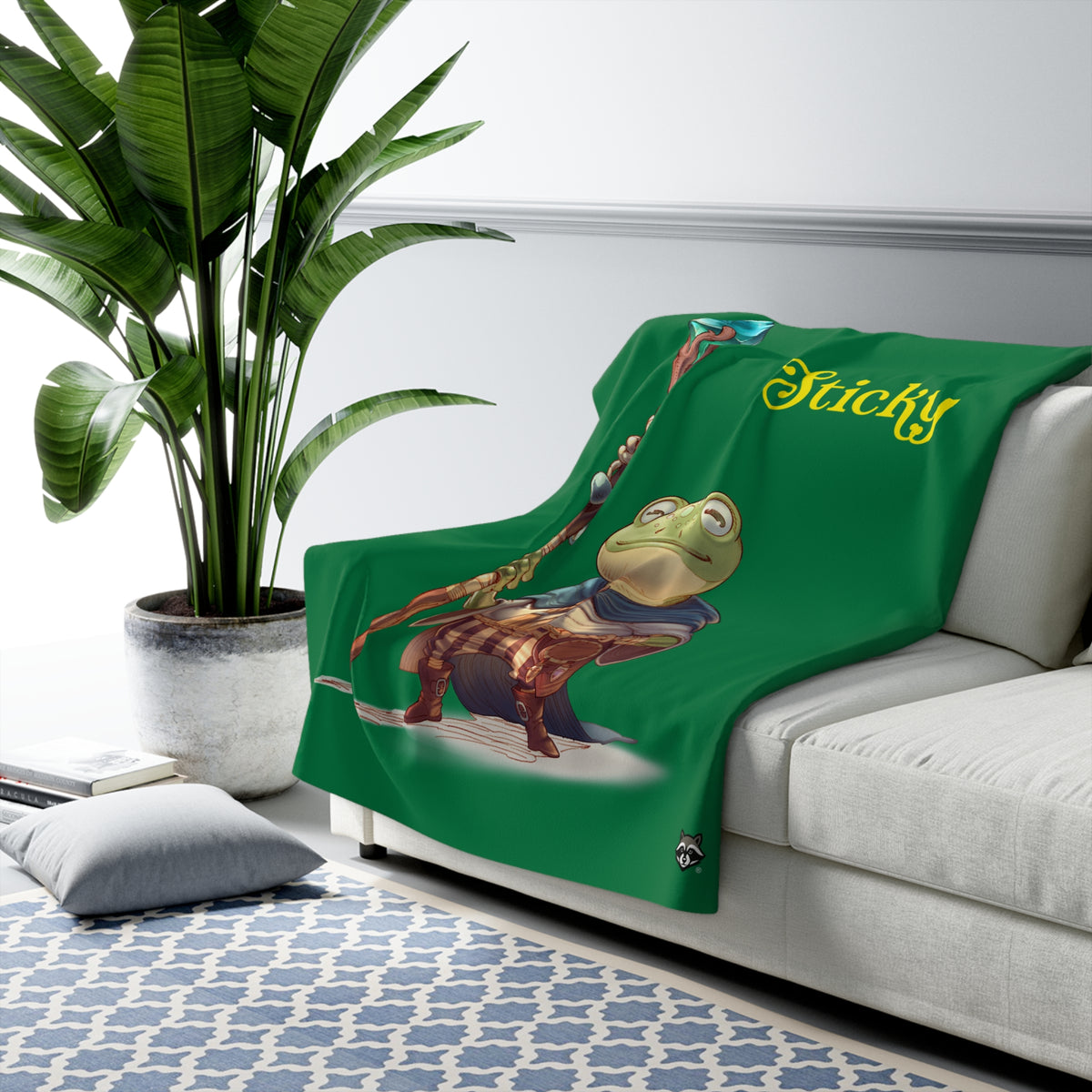 "Sticky" - Sherpa Fleece Blanket