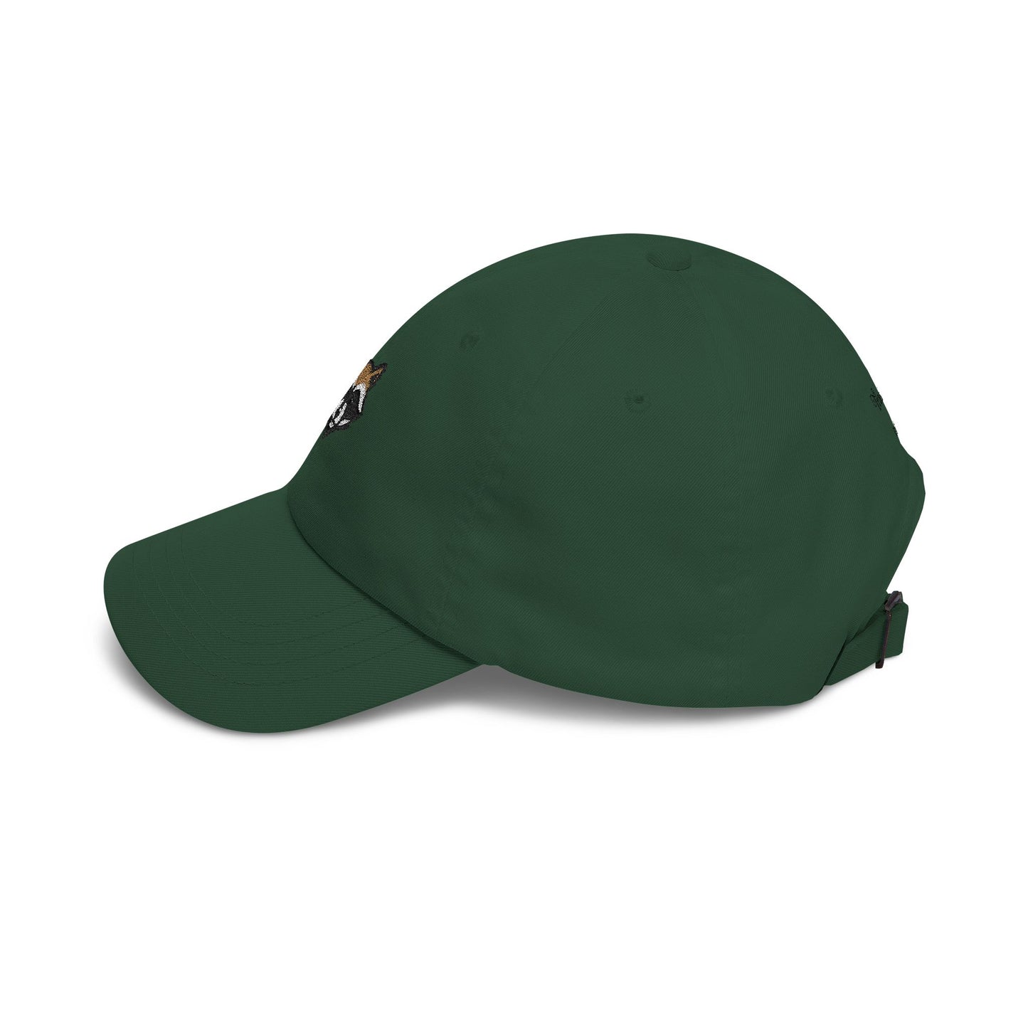 Dad Cap — Embroidered Raccoon Logo Dad Hat (Back Text: TrashPanda Est. 2025)