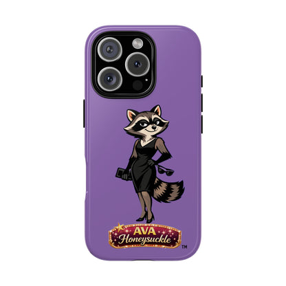 "Ava Honeysuckle" - Phone Case – Purple Cute Character Protective Cover