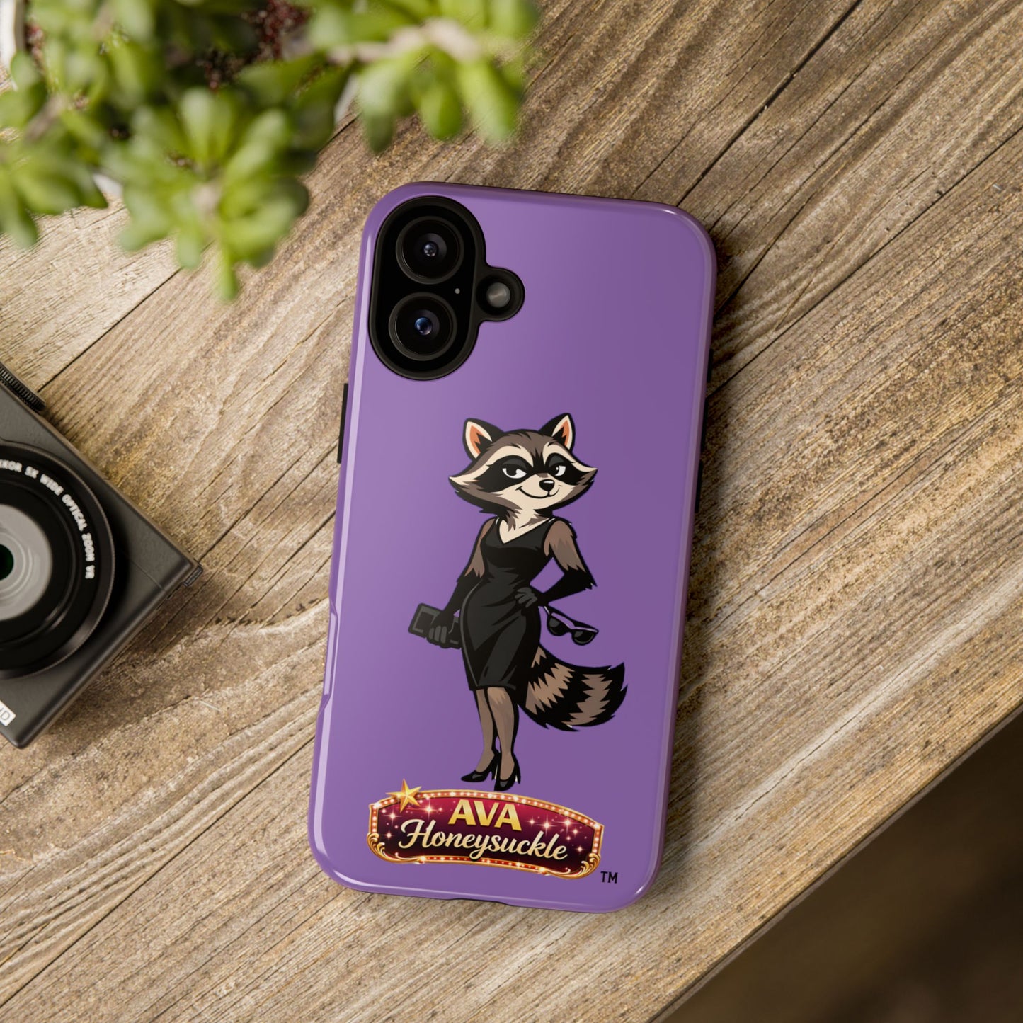 "Ava Honeysuckle" - Phone Case – Purple Cute Character Protective Cover