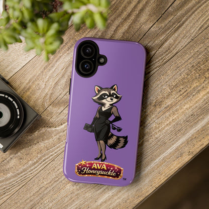 "Ava Honeysuckle" - Phone Case – Purple Cute Character Protective Cover