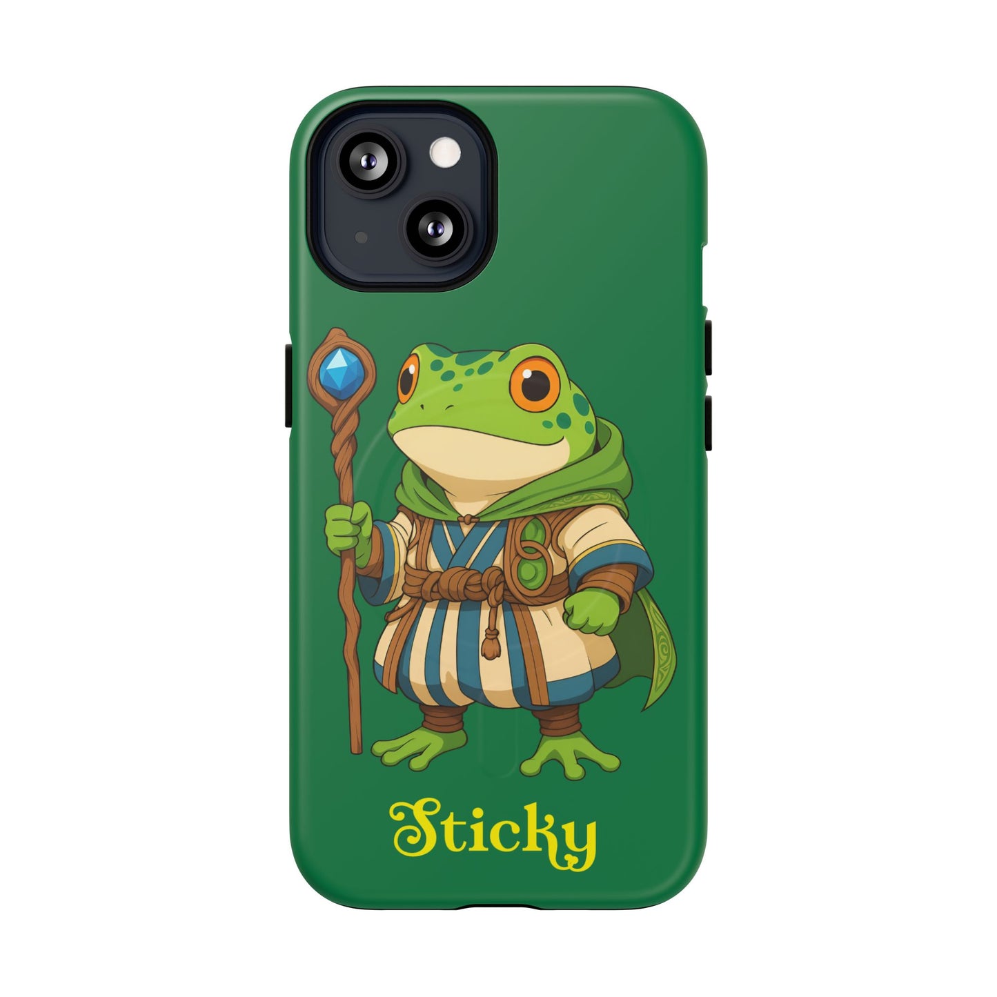 Sticky (iphone 17 and 13) Tough Magnetic Phone Case – "Sticky" Fantasy Mage Design