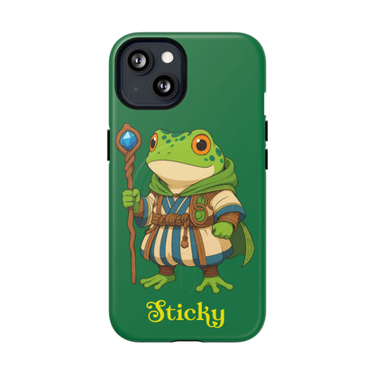 Sticky (iphone 17 and 13) Tough Magnetic Phone Case – "Sticky" Fantasy Mage Design