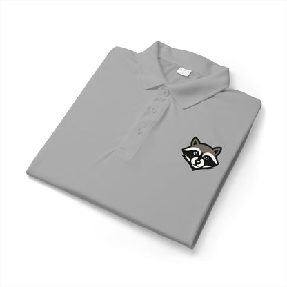 Raccoon Logo Polo Shirt — Classic Embroidered Casual Workwear