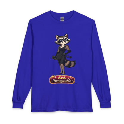 Ava Honeysuckle Raccoon Graphic Long Sleeve Tee