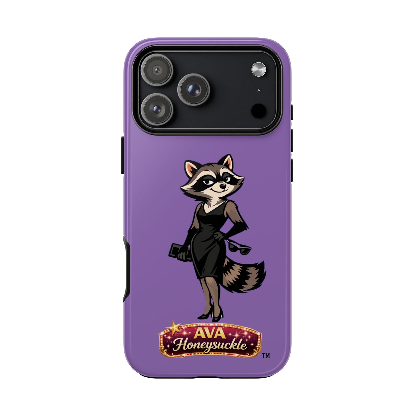 "Ava Honeysuckle" - Phone Case – Purple Cute Character Protective Cover