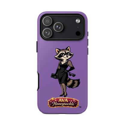 "Ava Honeysuckle" - Phone Case – Purple Cute Character Protective Cover