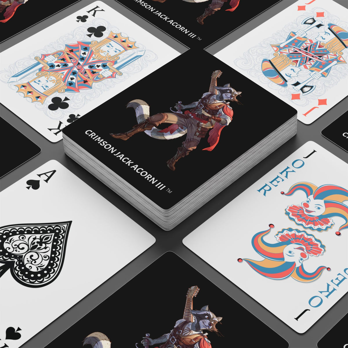 CRIMSON JACK ACORN III™ Collection – Poker Playing Cards