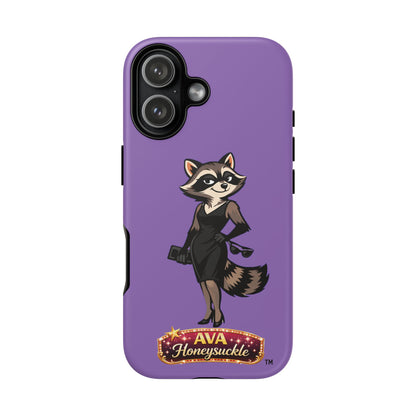 "Ava Honeysuckle" - Phone Case – Purple Cute Character Protective Cover