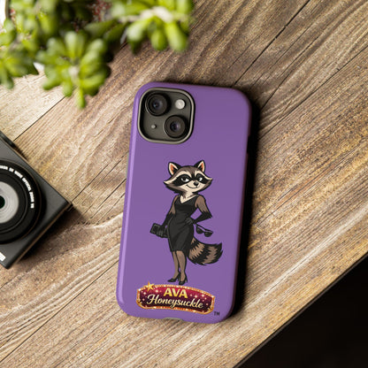 "Ava Honeysuckle" - Phone Case – Purple Cute Character Protective Cover