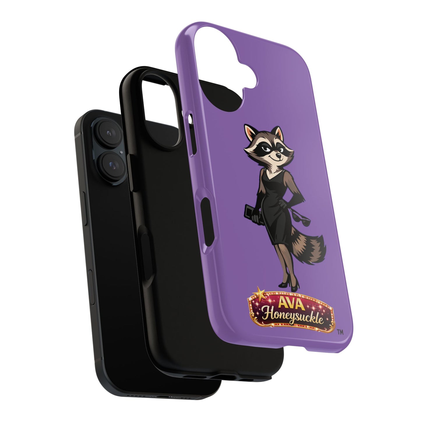 "Ava Honeysuckle" - Phone Case – Purple Cute Character Protective Cover