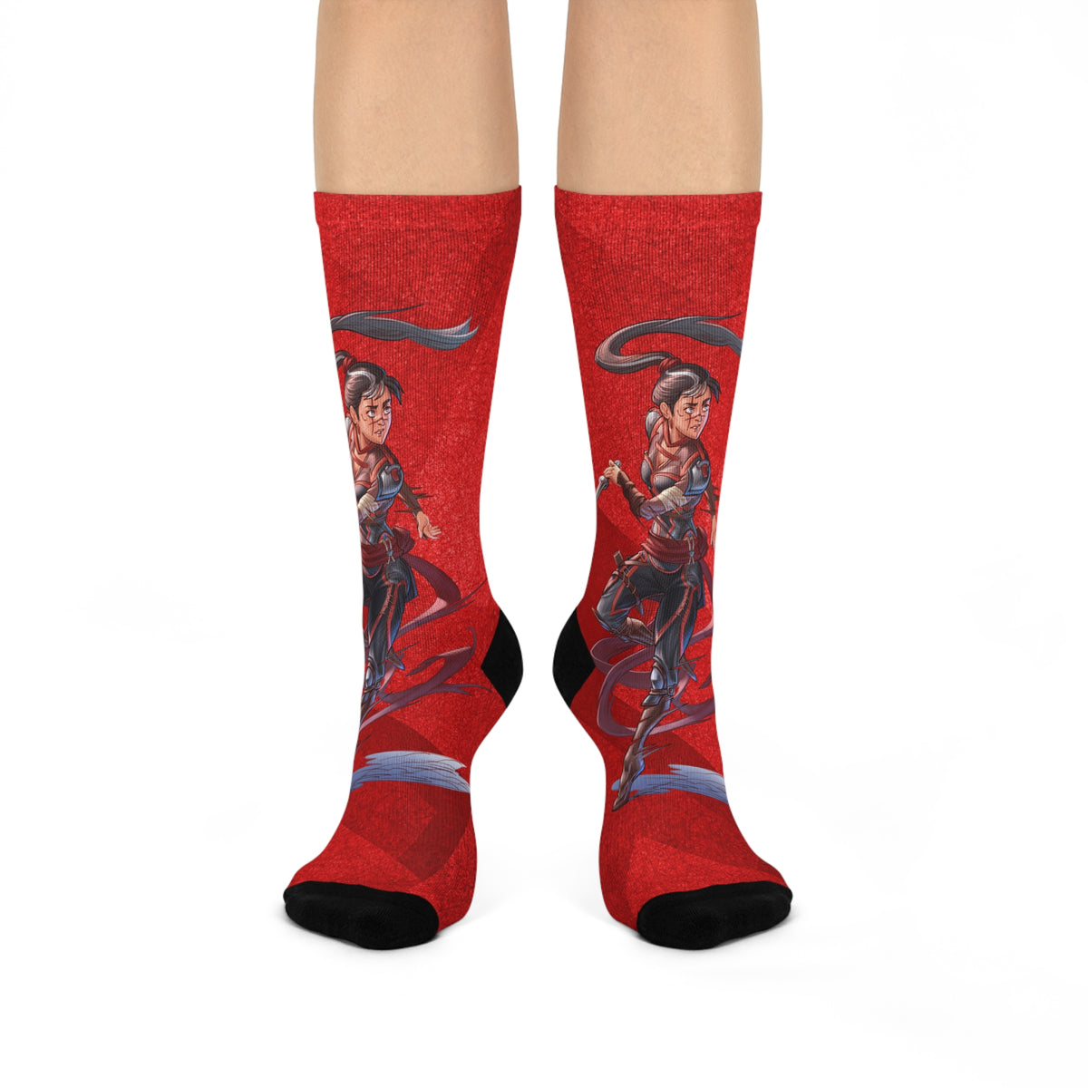 Harper Darrow Red Fantasy Crew Socks – Tales of Valla Collection