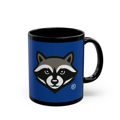 Trash Panda Publishing Raccoon Coffee Mug — Blue Black Ceramic Mug (11oz/15oz)