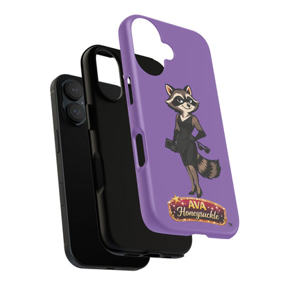 "Ava Honeysuckle" - Phone Case – Purple Cute Character Protective Cover