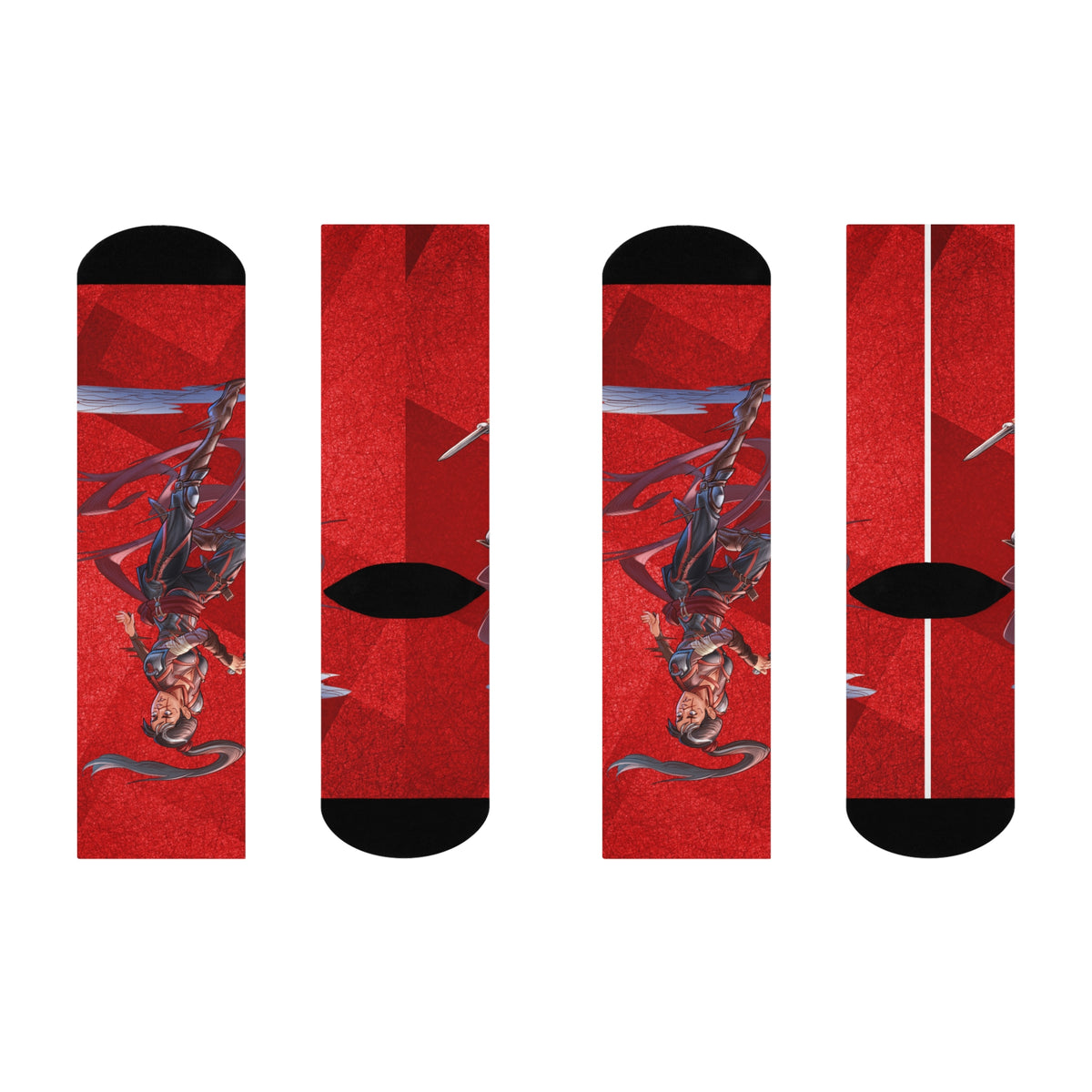 Harper Darrow Red Fantasy Crew Socks – Tales of Valla Collection