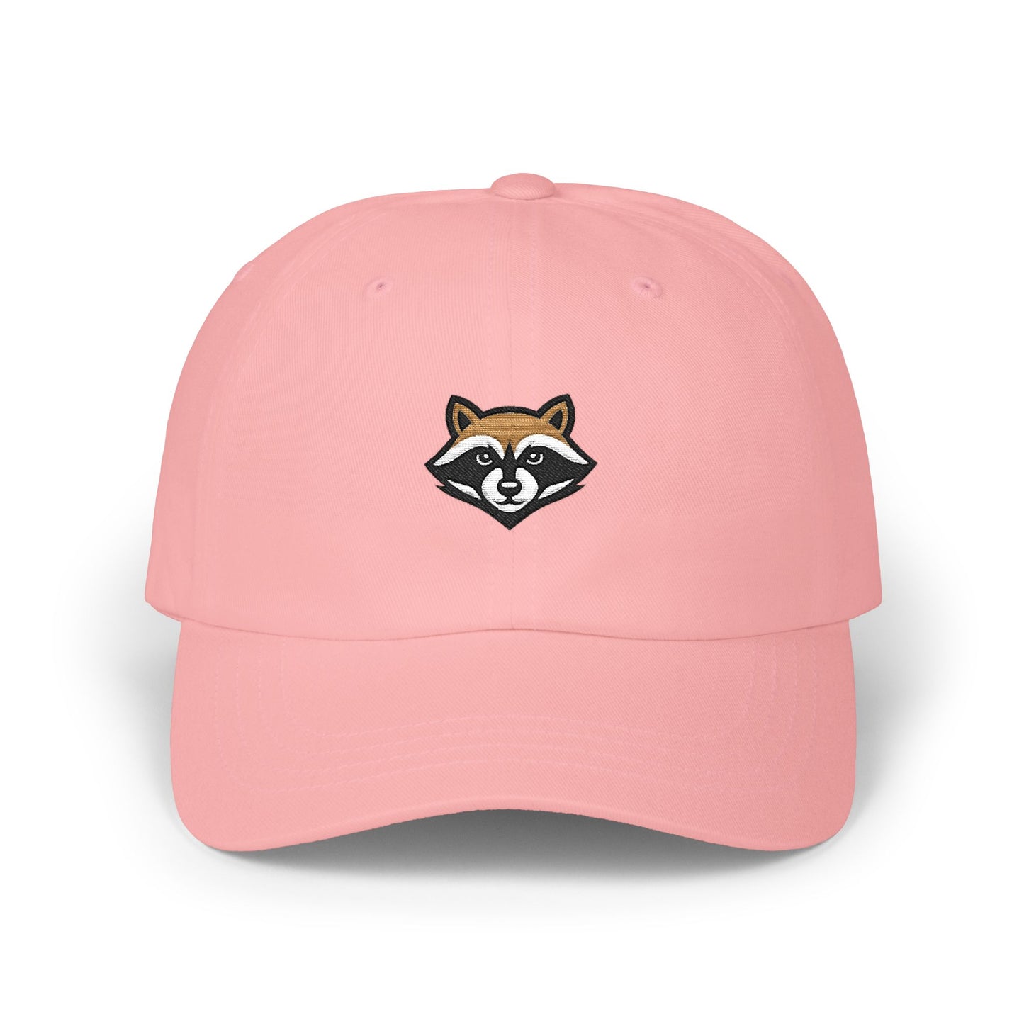Dad Cap — Embroidered Raccoon Logo Dad Hat (Back Text: TrashPanda Est. 2025)