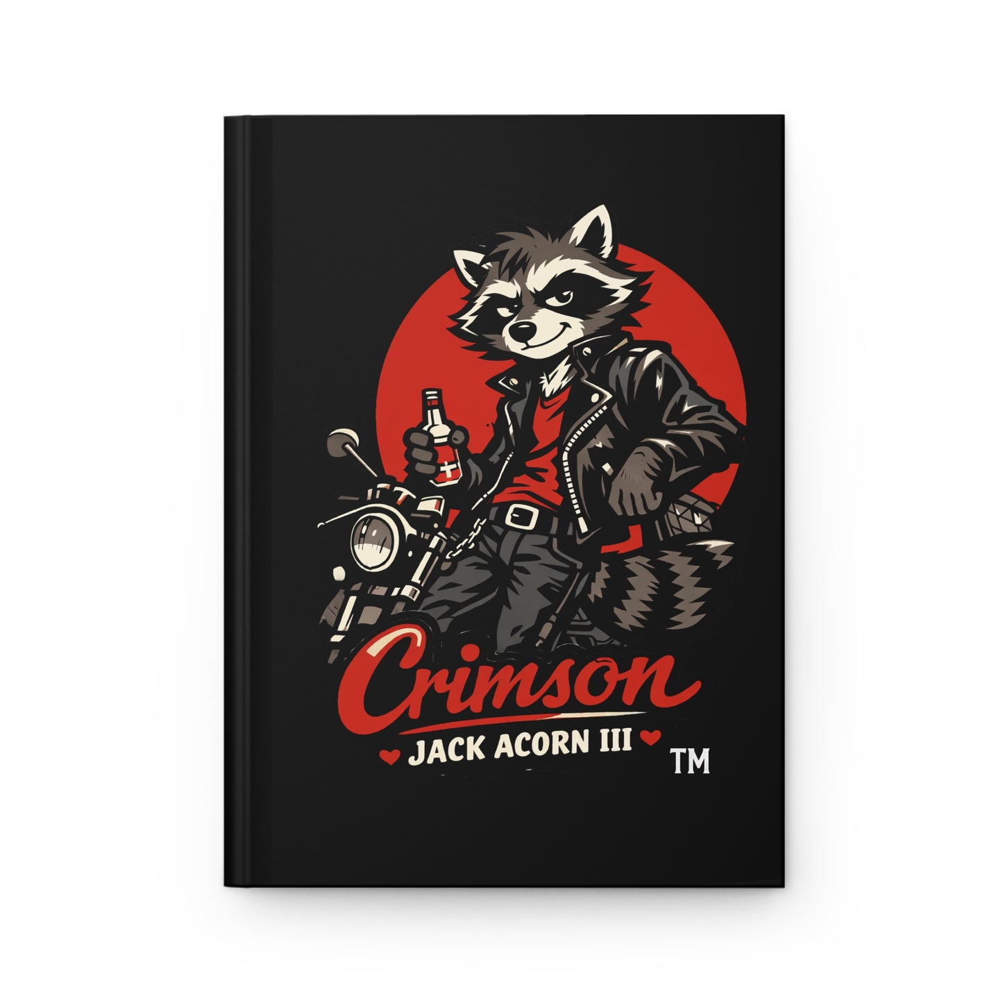 Crimson Jack Acorn III Raccoon - Hardcover Journal