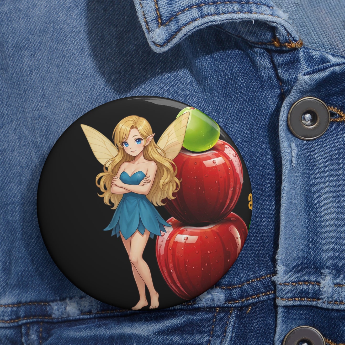 Escala Winter- Two Apples and a Green Grape Tall Pin