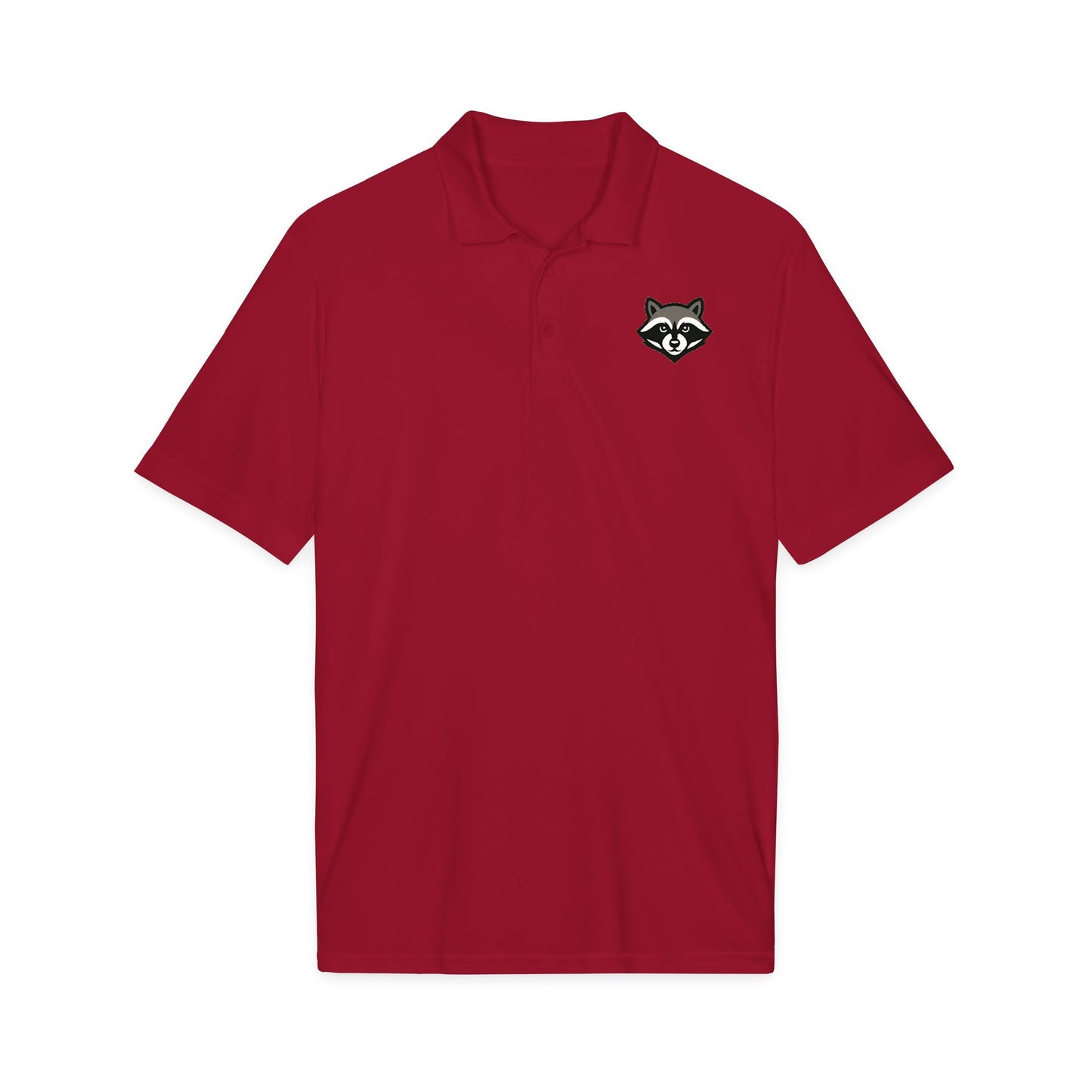 Raccoon Logo Polo Shirt — Classic Embroidered Casual Workwear