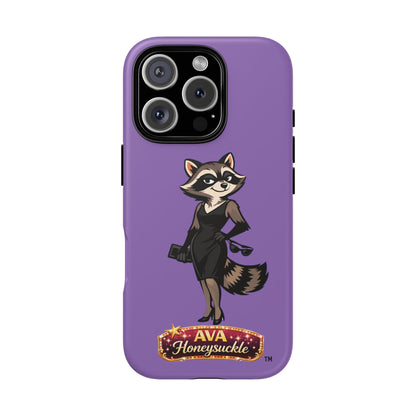 "Ava Honeysuckle" - Phone Case – Purple Cute Character Protective Cover