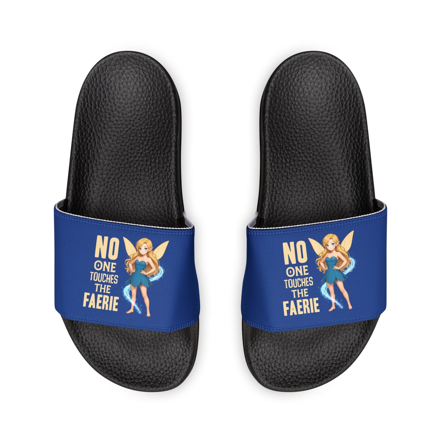 "No One Touches the Faerie(TM)" - Women’s Removable‑Strap Slide Sandals — Customizable Comfort Slides