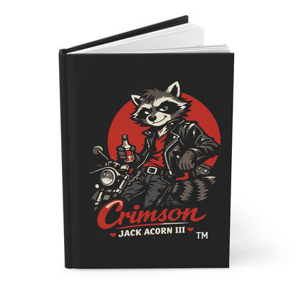 Crimson Jack Acorn III Raccoon - Hardcover Journal