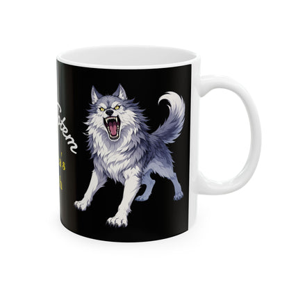 Wolf Totem Ceramic Mug — "Escala's Wish" Coffee Cup (11oz & 15oz)