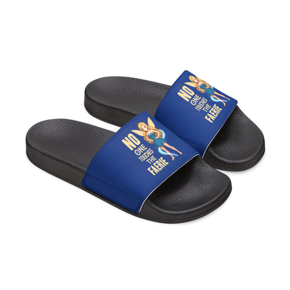 "No One Touches the Faerie(TM)" - Women’s Removable‑Strap Slide Sandals — Customizable Comfort Slides