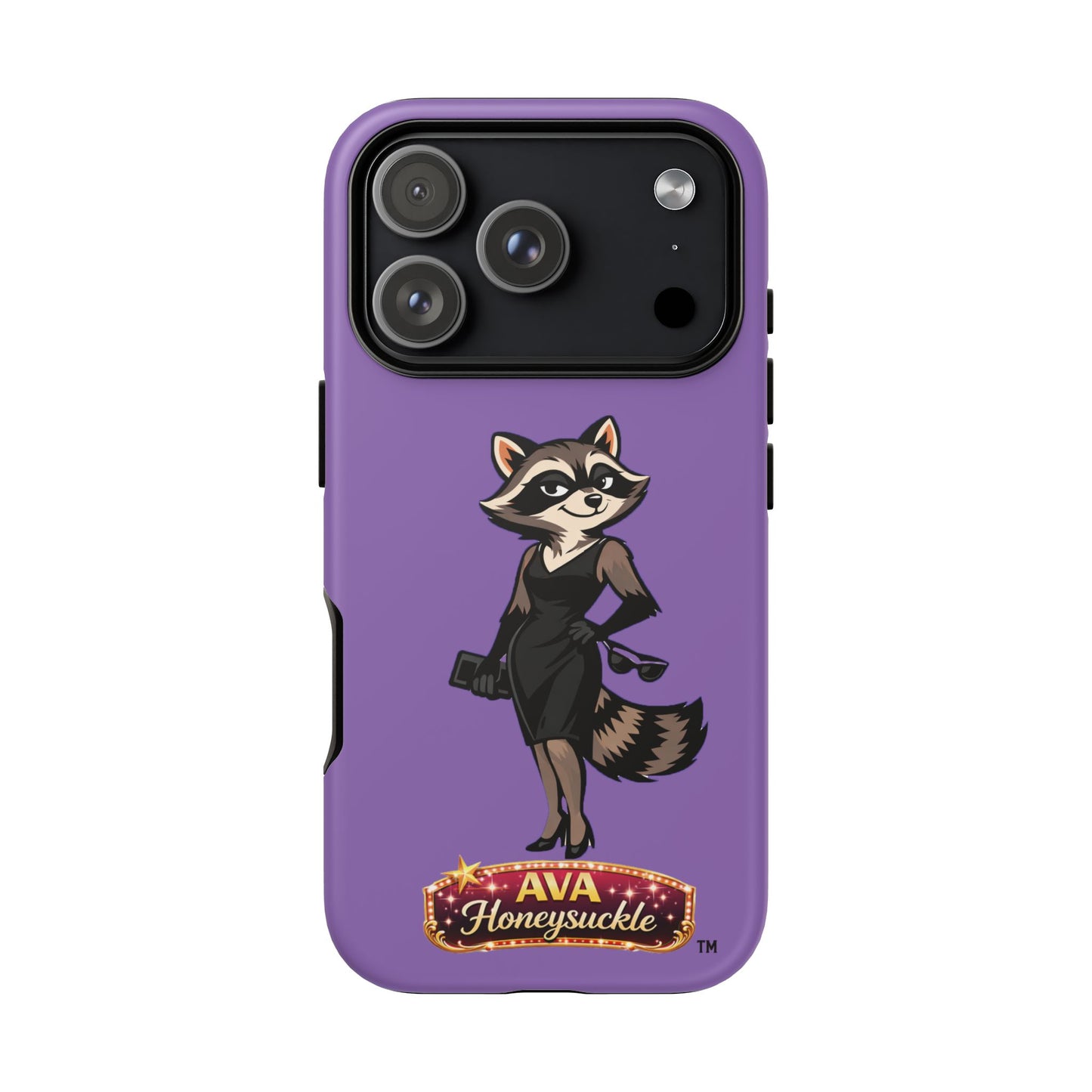 "Ava Honeysuckle" - Phone Case – Purple Cute Character Protective Cover