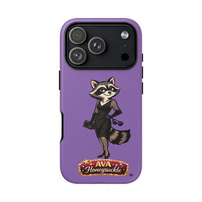 "Ava Honeysuckle" - Phone Case – Purple Cute Character Protective Cover