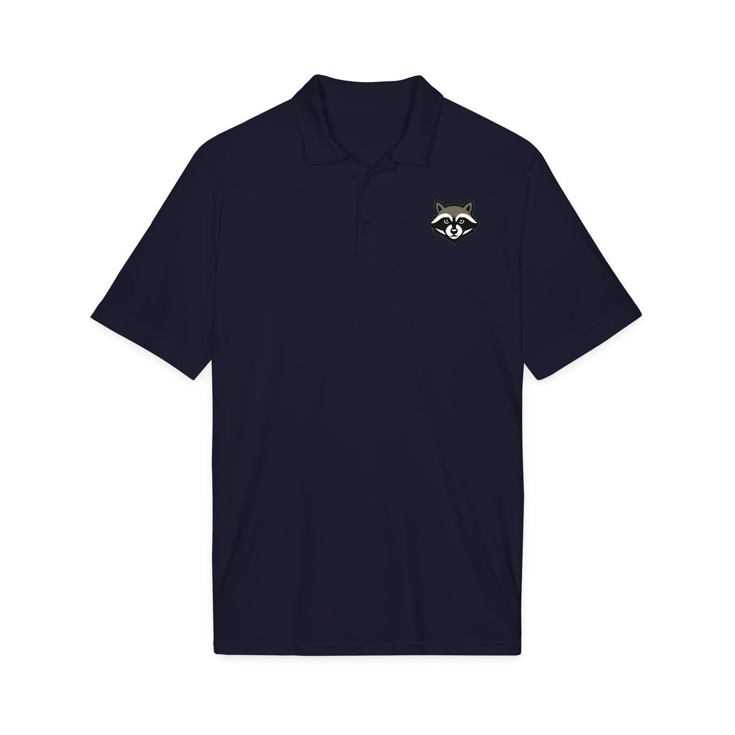 Raccoon Logo Polo Shirt — Classic Embroidered Casual Workwear